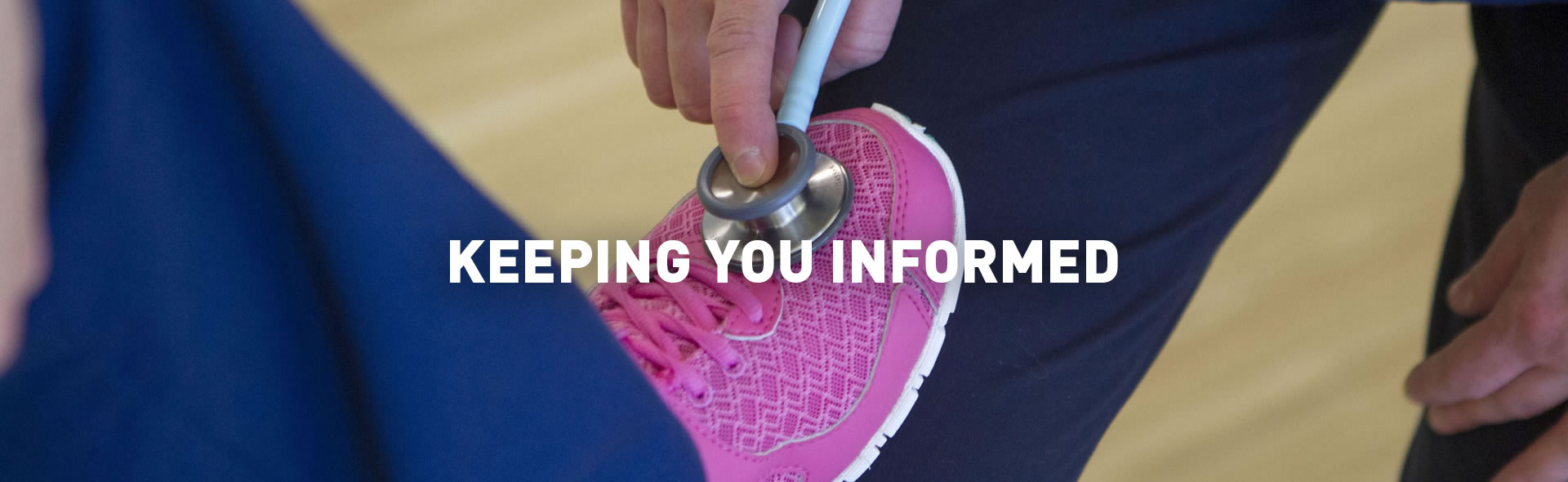 stethoscope on athletic shoe